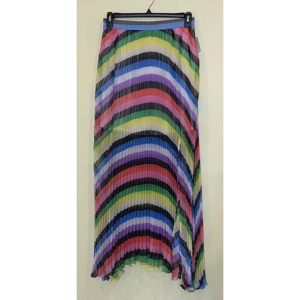 7th Avenue Design Studio Rainbow Pleated Skirt Long